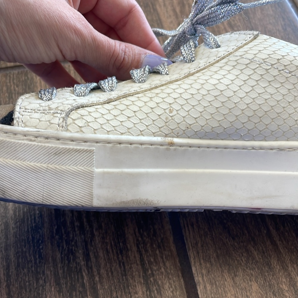 Thea Python Roccia White Leather Platform Sneaker… - image 7